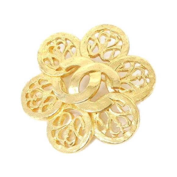 CHANEL Gold Brooch - Picture 1 of 3